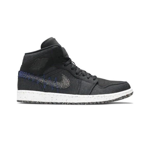 Nike Air Jordan 1 Mid SE Shoes Black Racer Blue Men’s Size 9 Athletic DM3529-001 - Picture 1 of 12